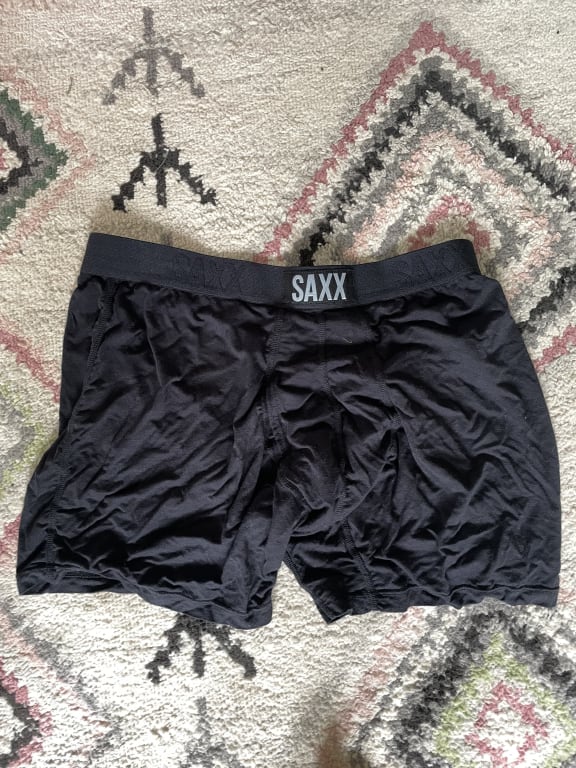 Saxx - Men's Ultra Boxer Brief Fly, Blue Action Shot, Small
