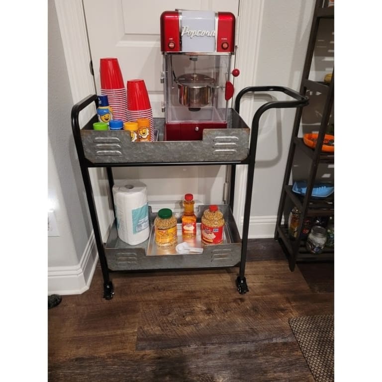 Elixir Rustic Metal Bar Cart - N/A - Bed Bath & Beyond - 27588635