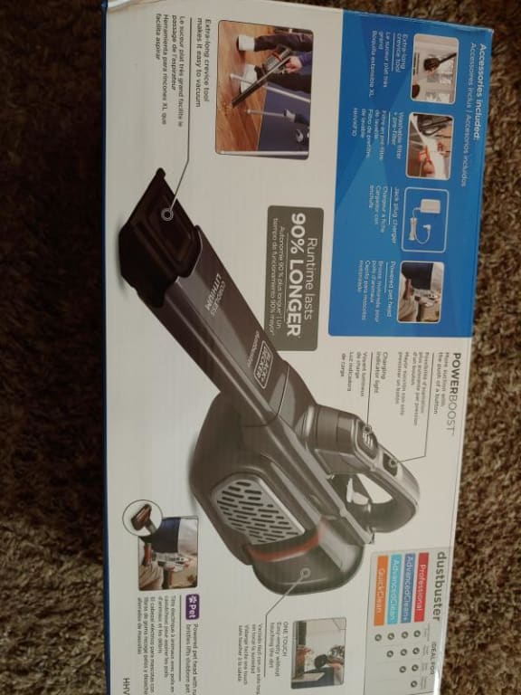 Black & Decker Dustbuster 10.8V 2.0AH Chili Red Cordless Handheld