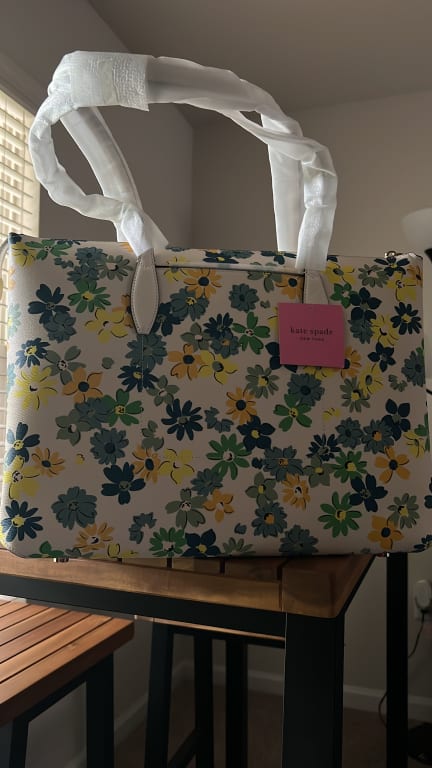 Buy KATE SPADE All Day Floral Medley Large Zip-Top Tote Bag