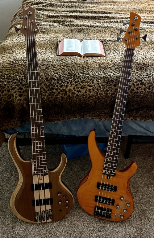 Yamaha TRBX605FM 5-String Electric Bass Guitar - Natural Satin