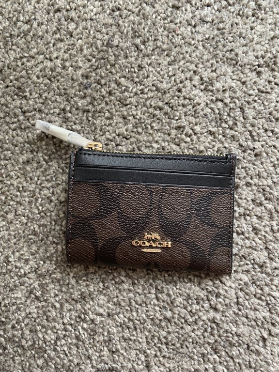 [Coach] COACH Wallet (Coin Case) F88208 88208 Chalk x Glacier White  Signature Mini ID Key Ring Skinny 2 Ladies [Outlet] [Brand] [Parallel  Import]