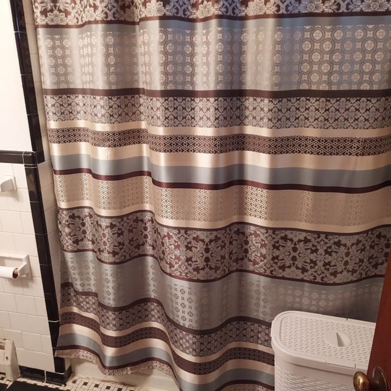 Madison Park Harvard Jacquard Shower Curtain 2Color Option Bed Bath