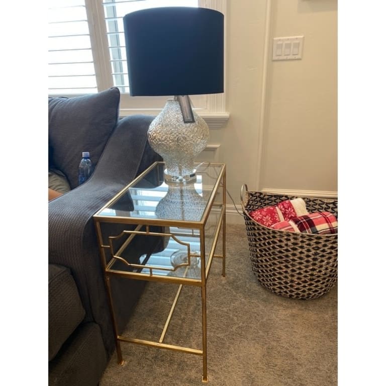 Uttermost Genell Gold Leaf Side Table Bed Bath & Beyond 8595313