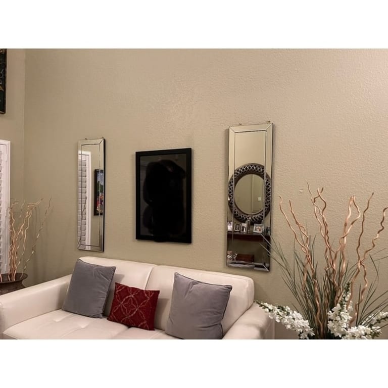 Loft Silver Modern Rectangle Wall Mirror by Abbyson Bed Bath & Beyond 7316214