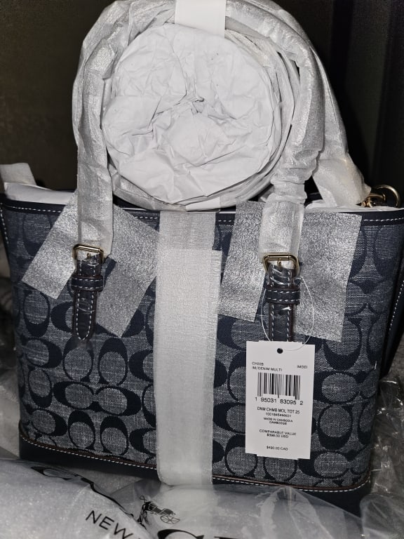 Authentic+Coach+Mollie+Tote+25+Heart+Stripe+Print+Crossbody+CA252 for sale  online