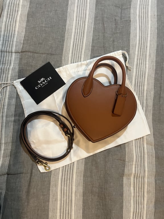 COACH®  Heart Bag In Regenerative Leather
