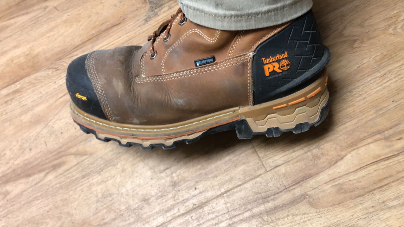 BOTTE DE SÉCURITÉ BOONDOCK TIMBERLAND PRO DE 20CM POUR HOMMES, À EMBOUT  COMPOSITE AVEC VIBRAM ARCTIC GRIP - DMS