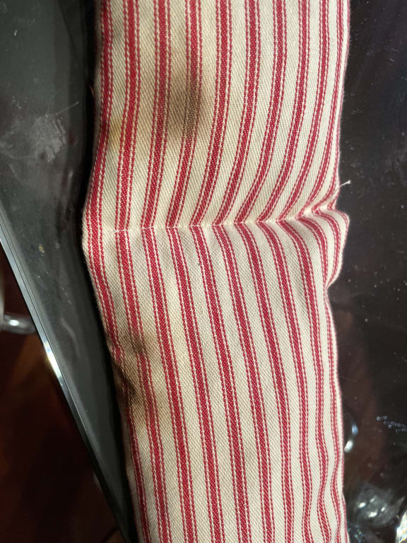 Cherry Pit Therapeutic Heat Pillow from Uncommon Goods. Customer submitted image.
