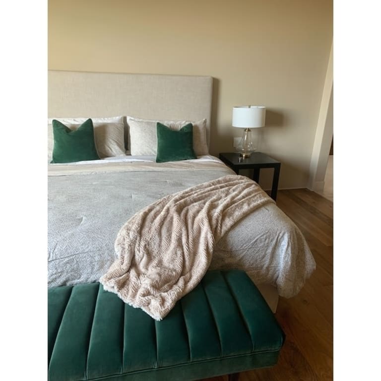 Coperta Home Soft Things Boon Herringbone, 152x203 Cm, Burnt Orange, Morbida Con Fodera Sherpa - 3