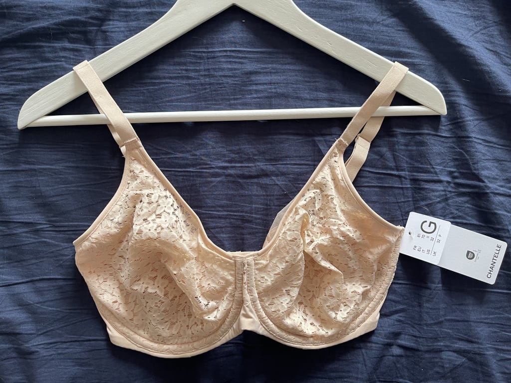 Chantelle Floral Touch Full Cup Bra, Golden Beige at John Lewis