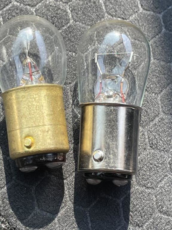 My original bulb is on the left.