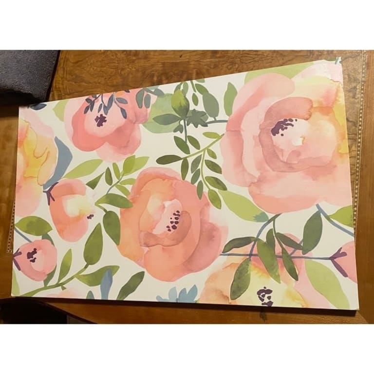 NuWallpaper Peachy Keen Pink Peel & Stick Wallpaper 216in x 20.5in x