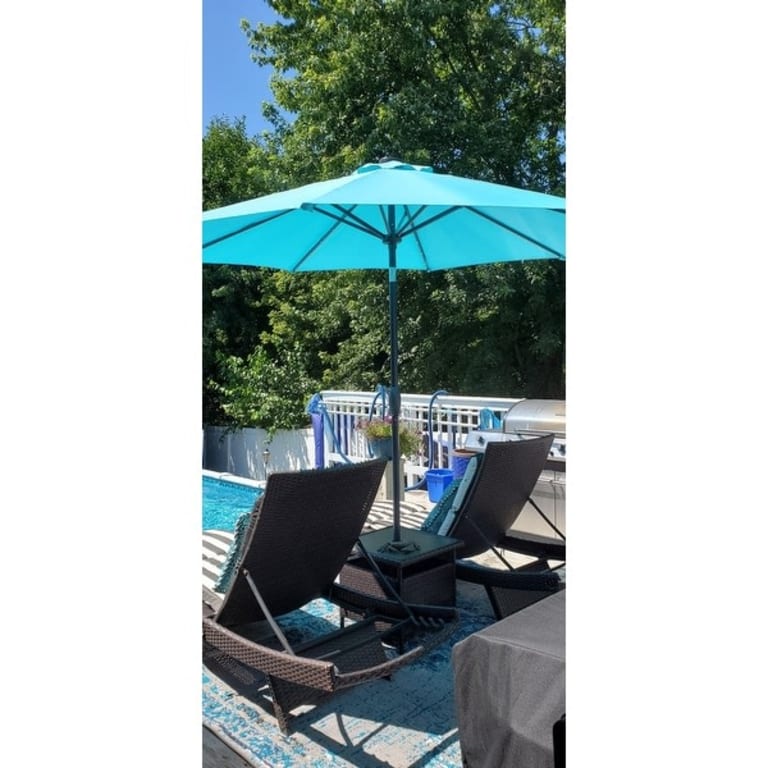 Zenova 10FT Solar Power LED Lights Patio Umbrella On Sale Bed Bath