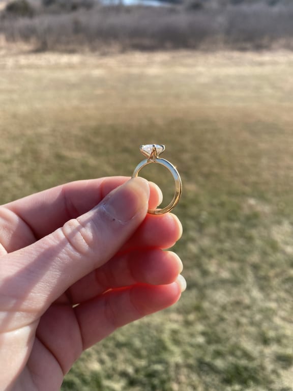 Petite Elodie Solitaire Ring - Brilliant Earth