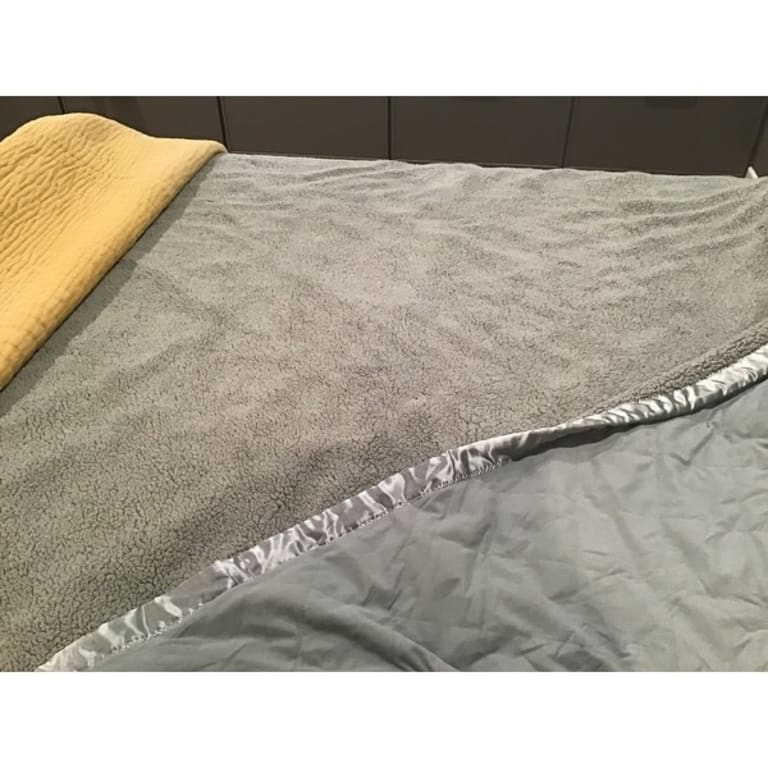 Shavel Quilted Micro Flannel® Sherpa 6layer Heated Electric Blanket