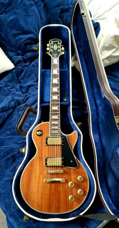 Open Box Epiphone Limited Edition Les Paul Custom Pro Koa Electric