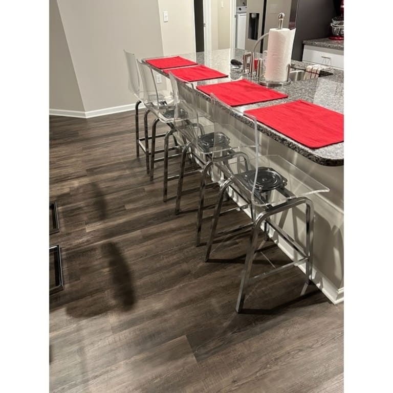 Miles Acrylic Swivel High Back Bar Stools (Set of 2) by iNSPIRE Q Bold On Sale Bed Bath