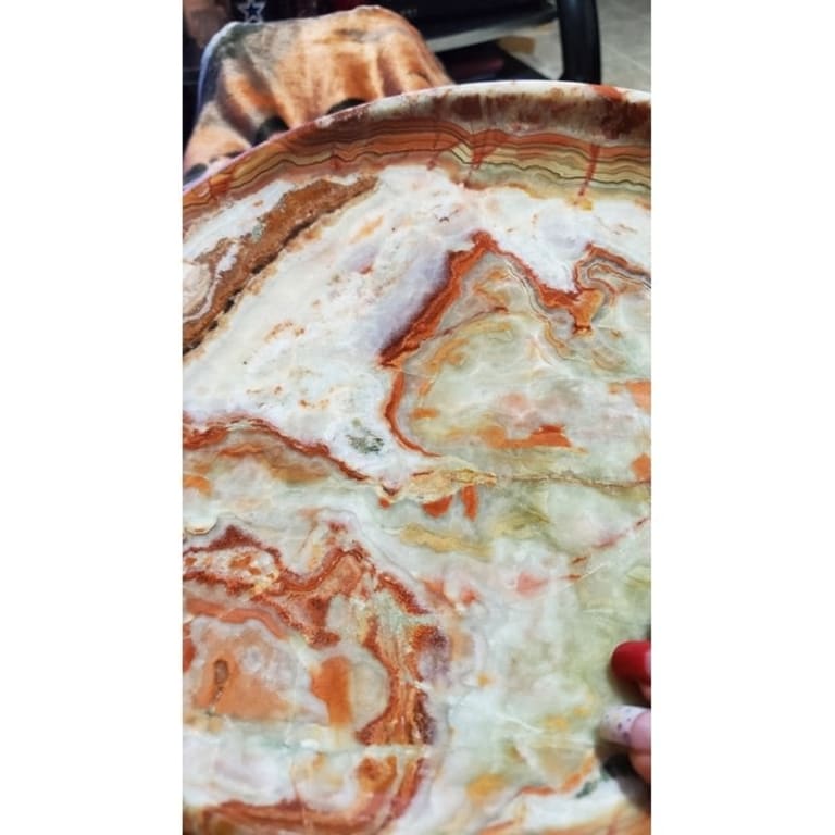 Natural Geo Multicolored Onyx Cake Stand Bed Bath & Beyond 31602408