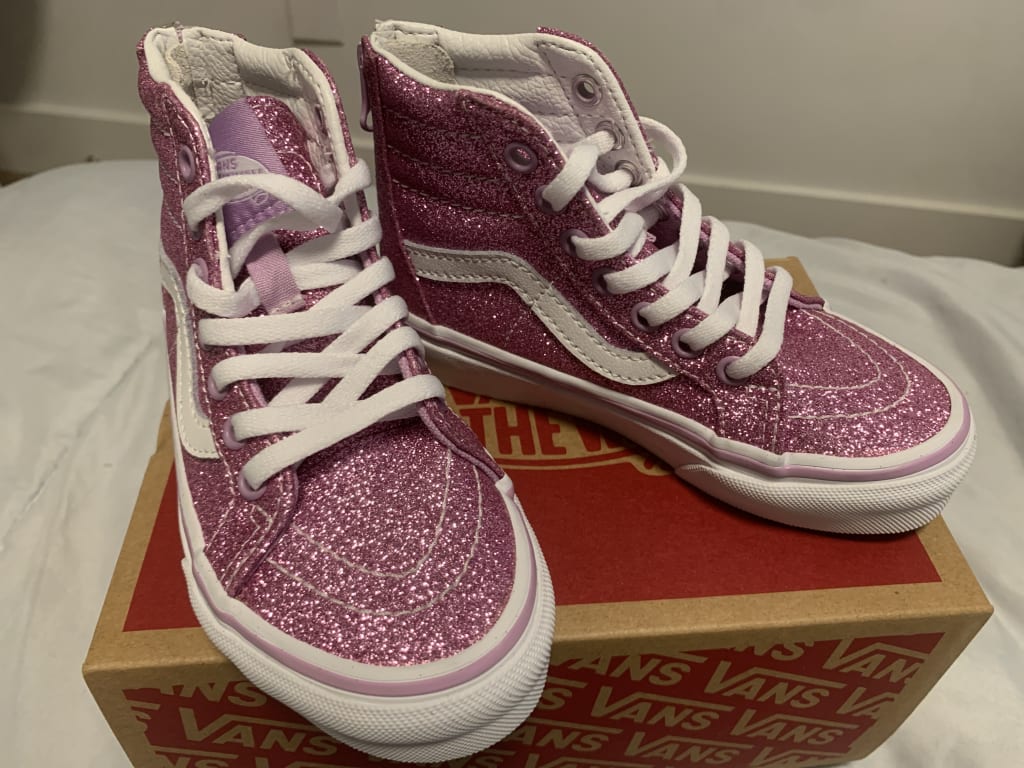 Glitter Zip Kids Sk8-Hi Shoe