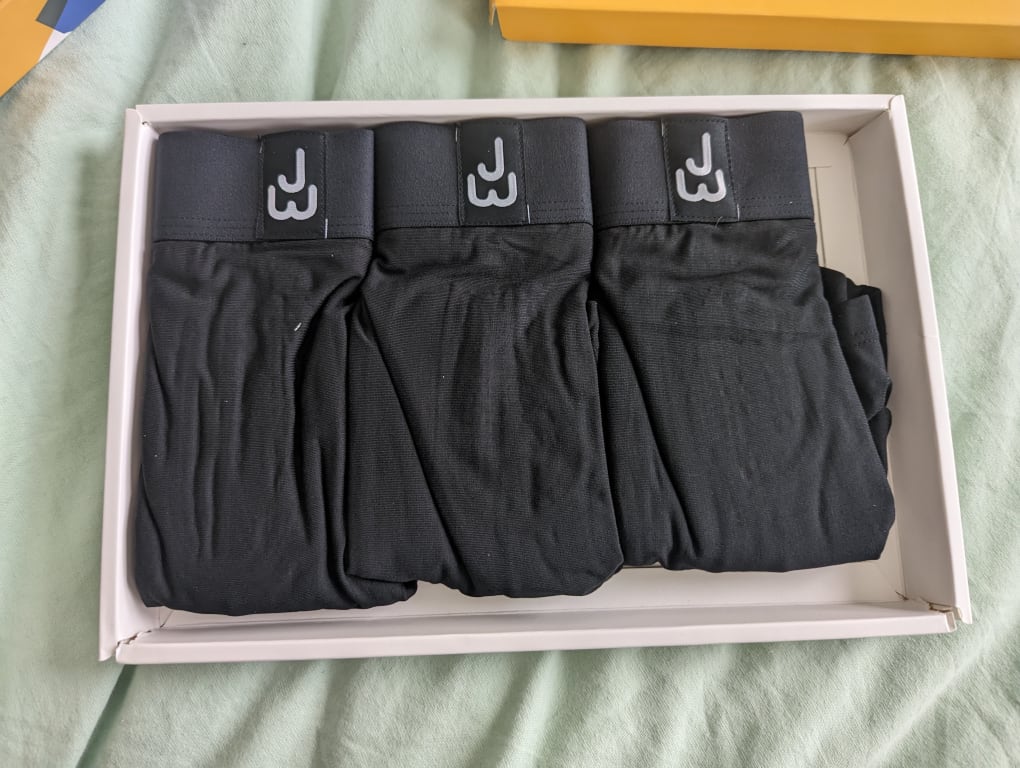 JustWears Active Boxers, Pack of 6, Black at John Lewis & Partners