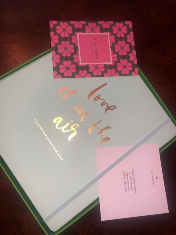  Kate Spade New York Wedding Planning Book and Organizer,  Wedding Binder with Pages for To-Do Lists, Notes, Budgeting, Invitations, I  Do (Gold Colorblock) : Office Products