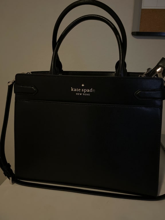 Kate Spade WKRU6949 staci large satchel in black 