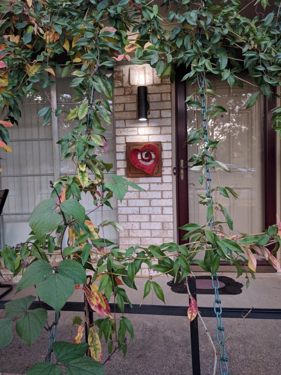 Personalized Heart Wall Sculpture from Uncommon Goods. Customer submitted image.