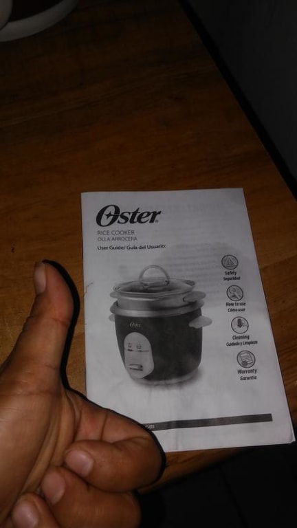 Oster 6-Cup Rice Cooker and Steamer, 4722 