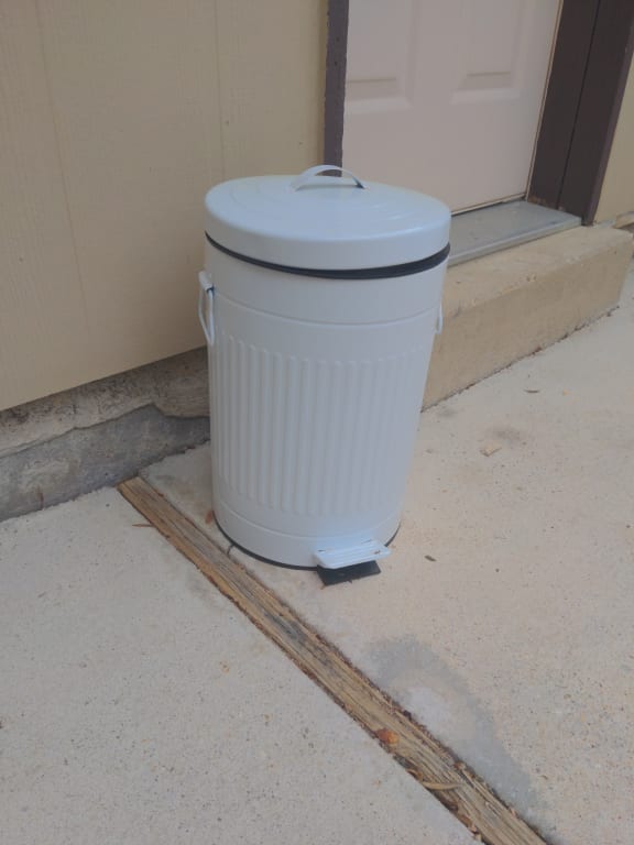 12L Round Step Trash Can Silver - Brightroom™