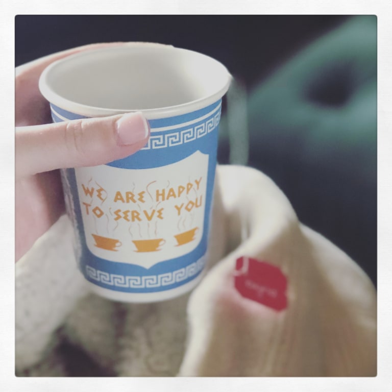 Ceramic Greek Coffee Cup