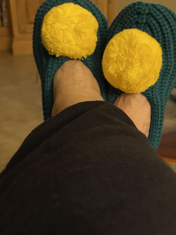 Pommed Rib Slippers from Uncommon Goods. Customer submitted image.