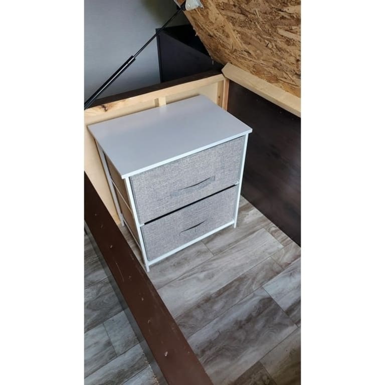 mDesign Night Stand / End Table Storage Tower with 2 Drawers Bed Bath & Beyond 34382649