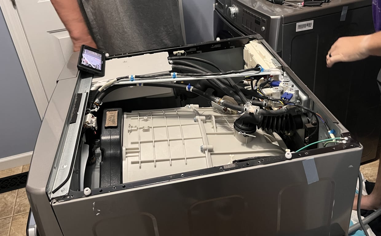 Inside our wash machine