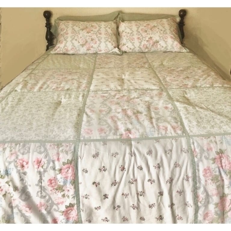 Laura Ashley Harper Green Cotton Comforter Set Bed Bath & Beyond