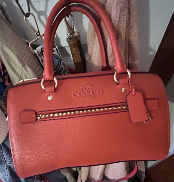 Coach Rowan, Red Satchel Bag