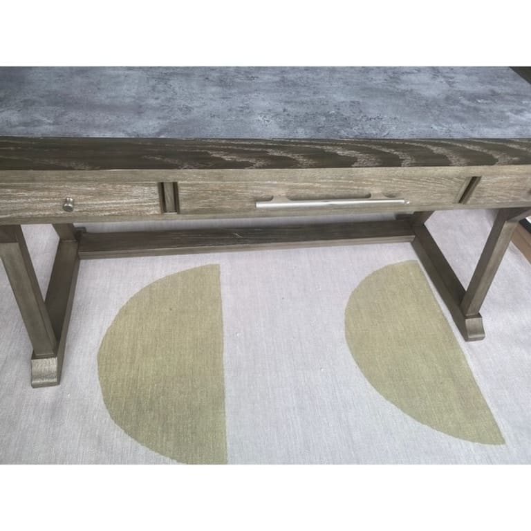 Jonileene White/Gray Home Office Large Leg Desk Bed Bath & Beyond 20847064