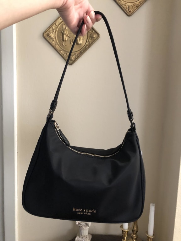 kate spade new york Nylon Shoulder Bag, Black