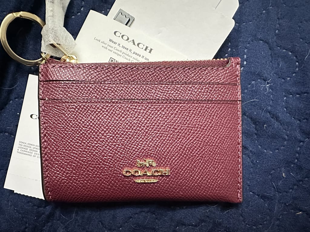 COACH®  Slim Id Card Case In Signature Canvas