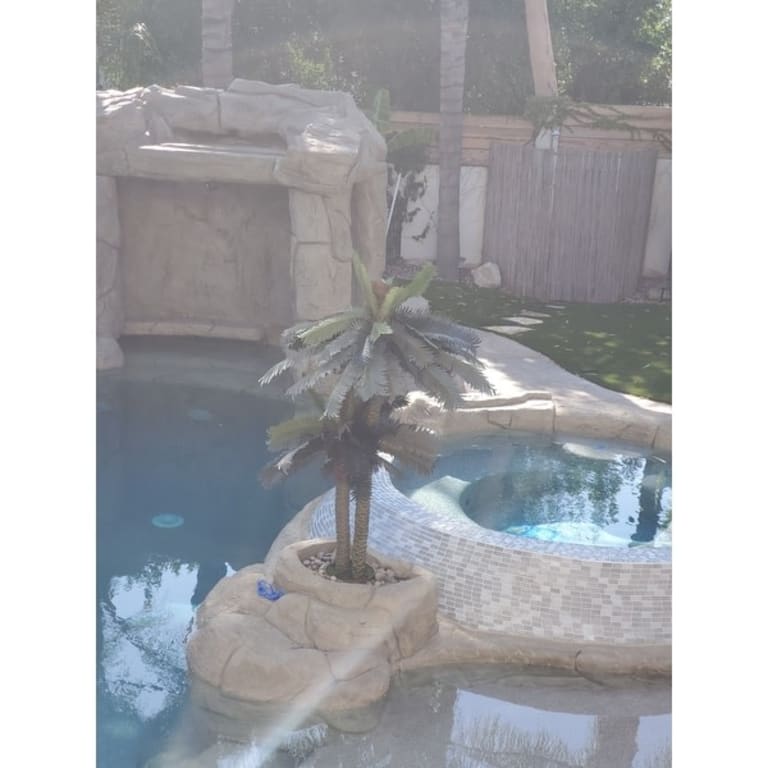 Artificial Double Potted Sago Palm Tree Green On Sale Bed Bath