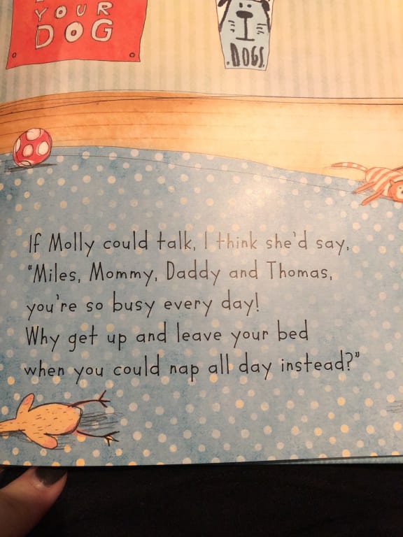 Personalized If My Pet Could Talk Book from Uncommon Goods. Customer submitted image.