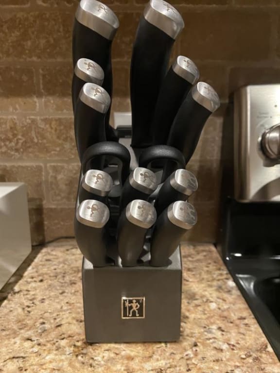 J.A. Henckels International Silvercap 14-Piece Knife Block Set