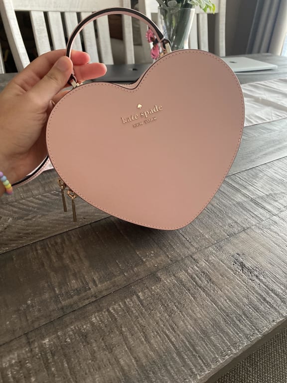 NWT Kate Spade New York Love Shack Heart Crossbody in Pink