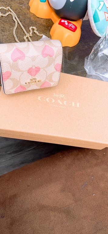 COACH OUTLET® | Mini Wallet On A Chain In Signature Leather