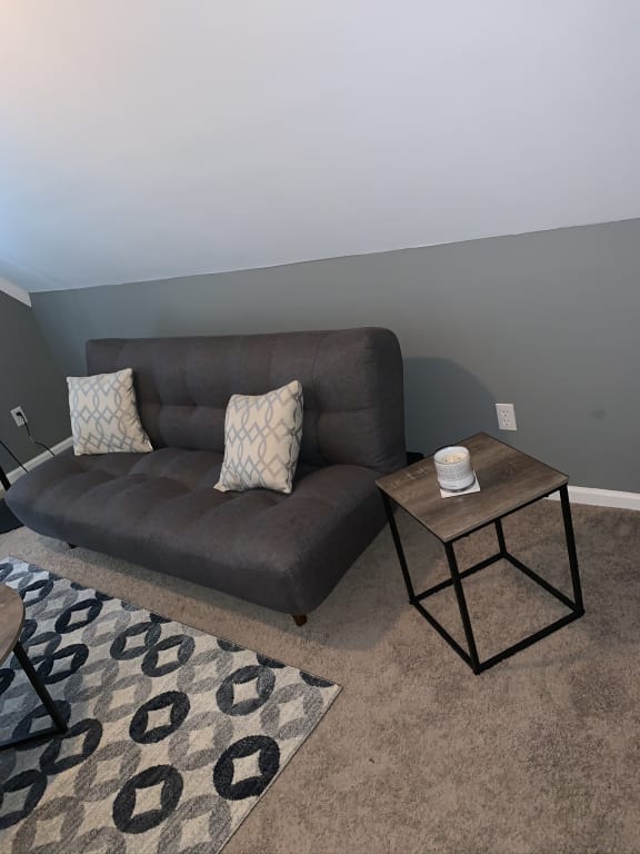 Arya Grey Fabric Tufted Sofa Bed