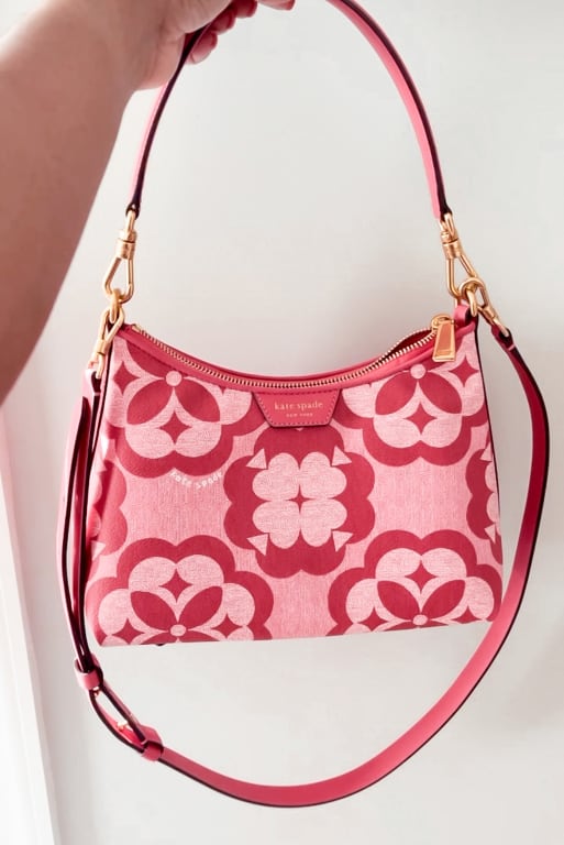 Kate Spade Spade Flower Monogram Reece Small Shoulder Bag Crossbody