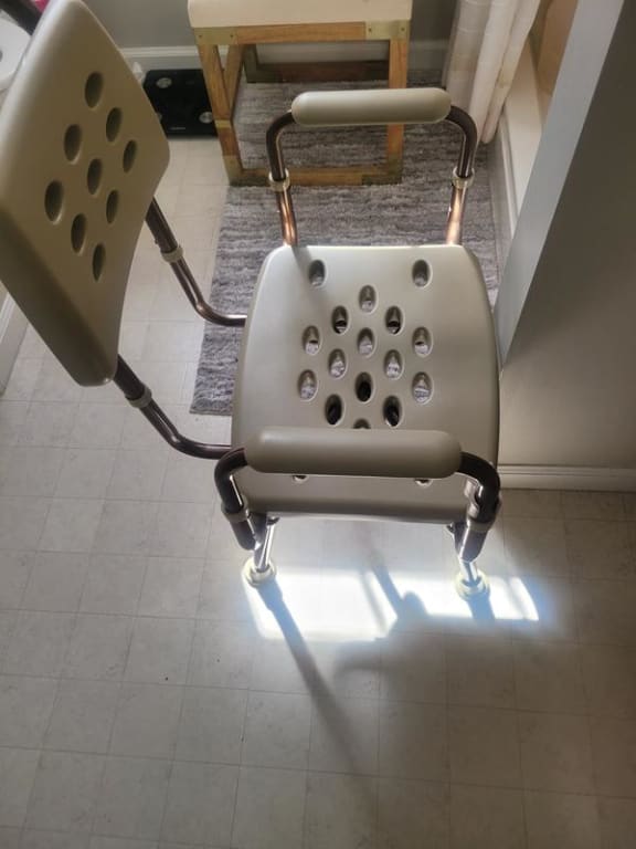 Medline Element Shower Chair with Microban Antimicrobial Treatment