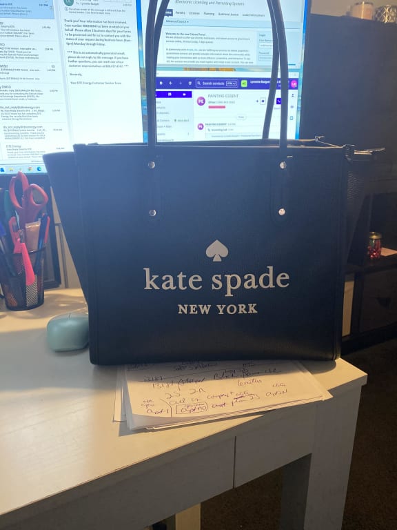 Kate Spade K4688 Ella Tote In Parchment 