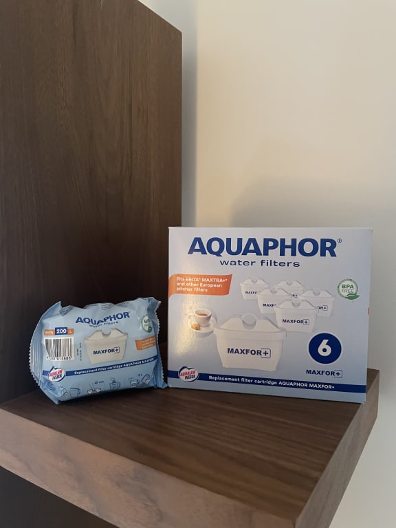 AQUAPHOR Maxfor+ Water Filter Cartridge - Reduces Limescale, Chlorine & Metals - Fits Brita Maxtra+ & Aquaphor Onyx, Jasper, Amethyst Models