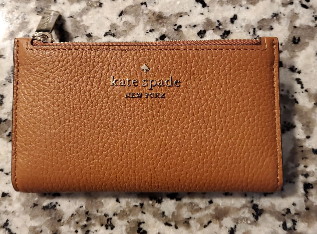 Kate Spade ☜UNBOXING☞ Leila small slim bifold wallet / Black 